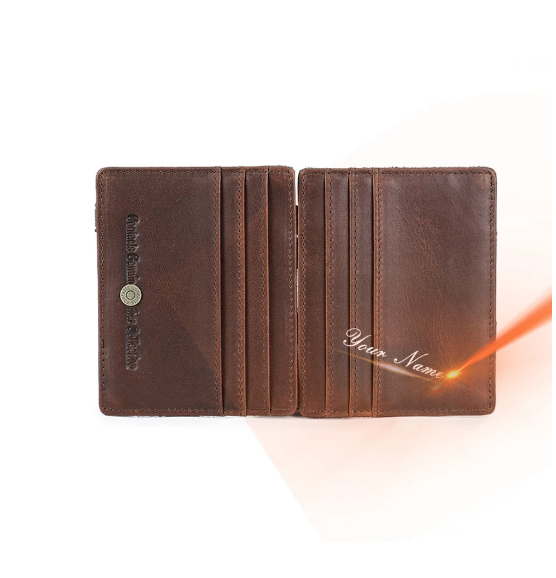WV Studio Leather Slim Wallet
RFID Protection with Integrated Money Clip